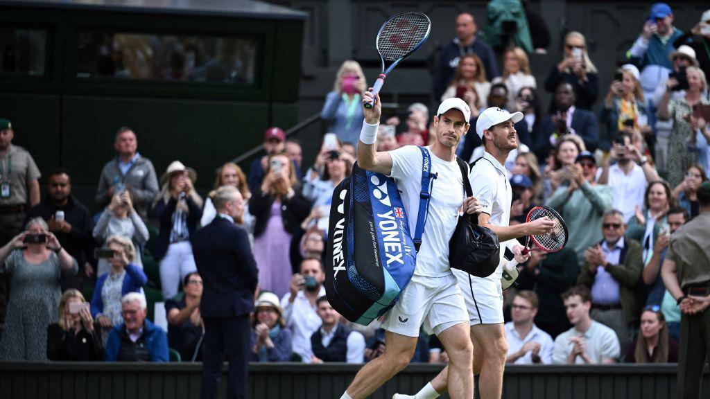 Andy Murray with his brother Jamie at Wimbledon 2024