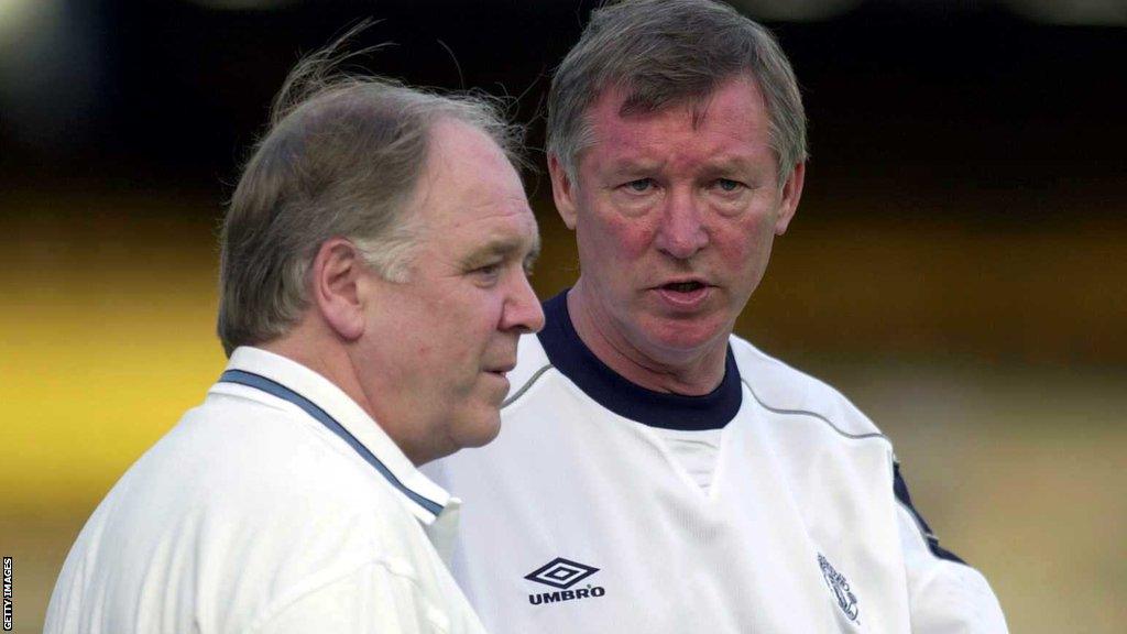 Ferguson (right) and Brown played in the same Scotland schoolboys team in the 1950s