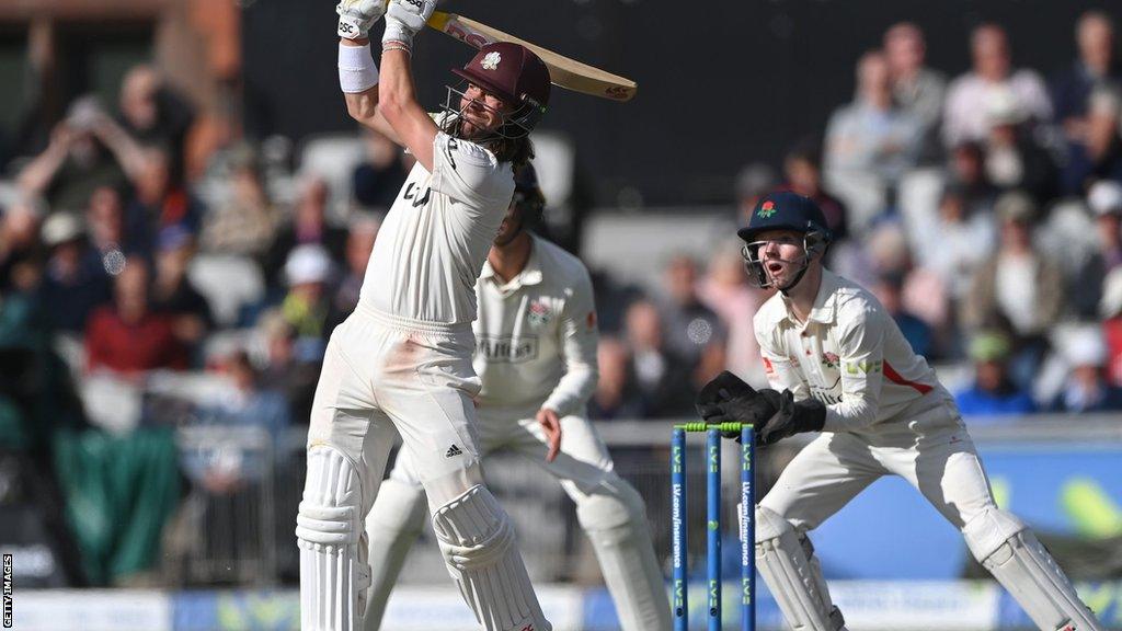 Rory Burns batting for Surrey in the County Championship