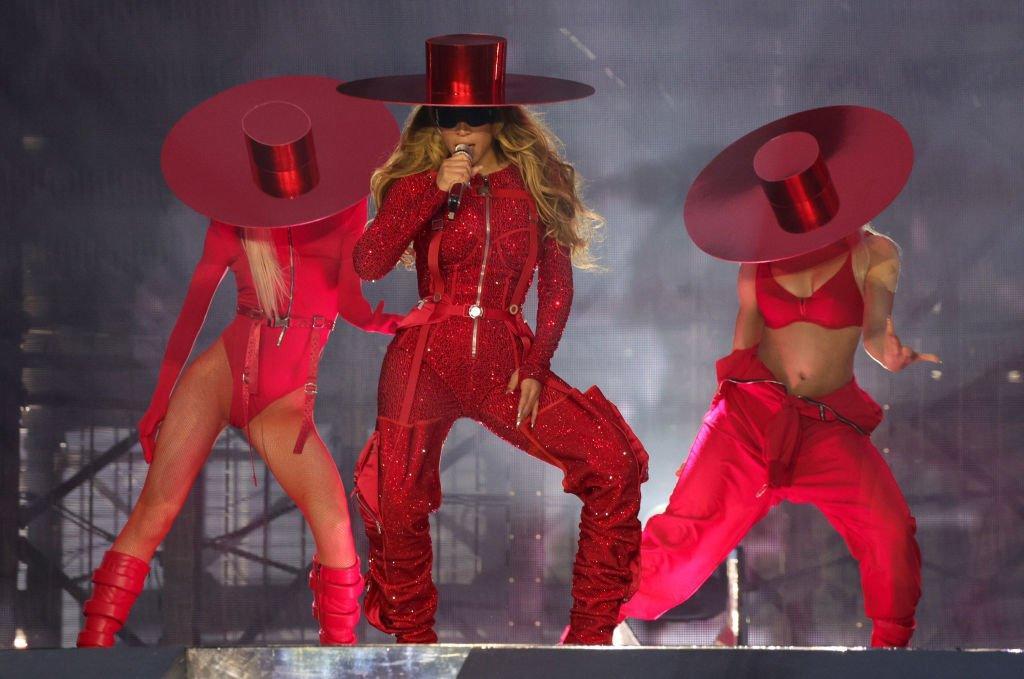 Beyoncé on stage during the Renaissance world tour