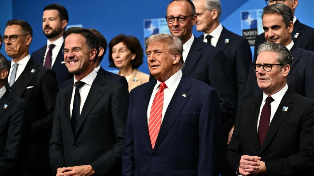 Nato leaders' picture, including Trump, Starmer, and Rutte