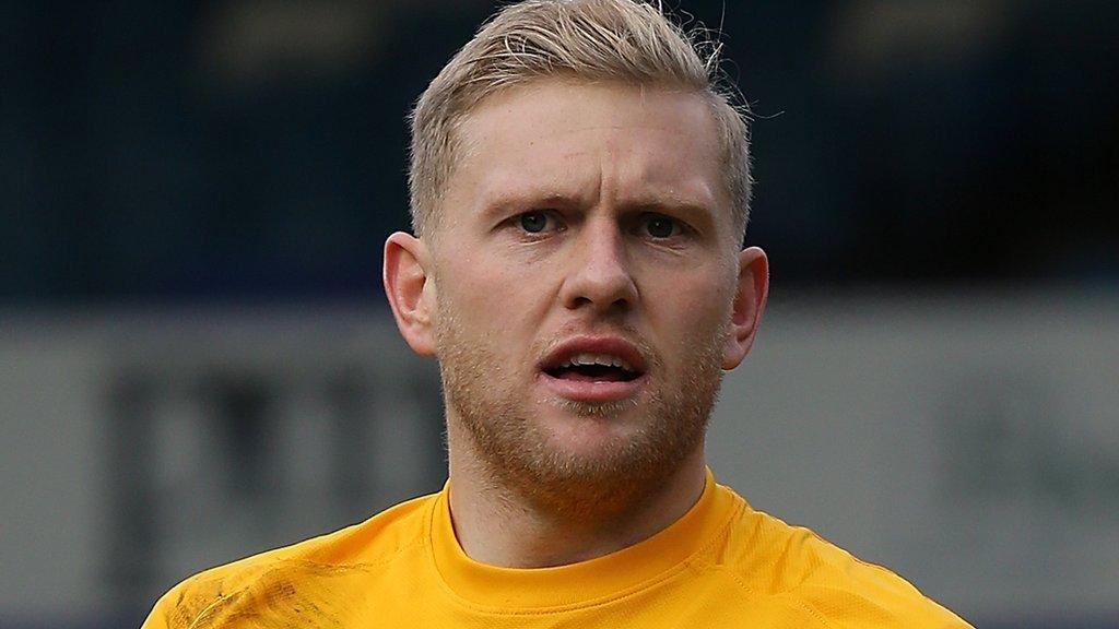 Northampton Town keeper David Cornell looks on