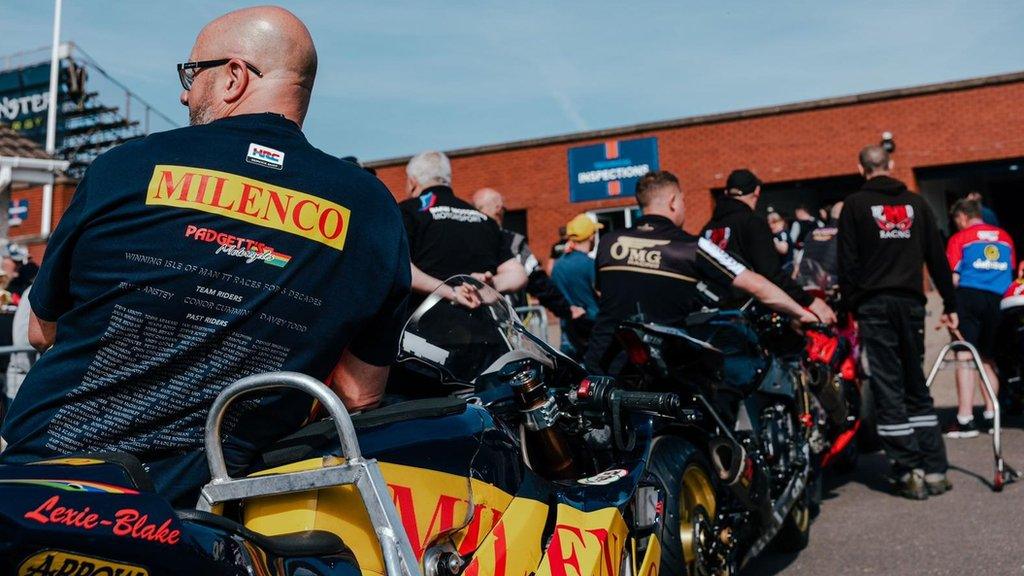 Bikes in parc ferme