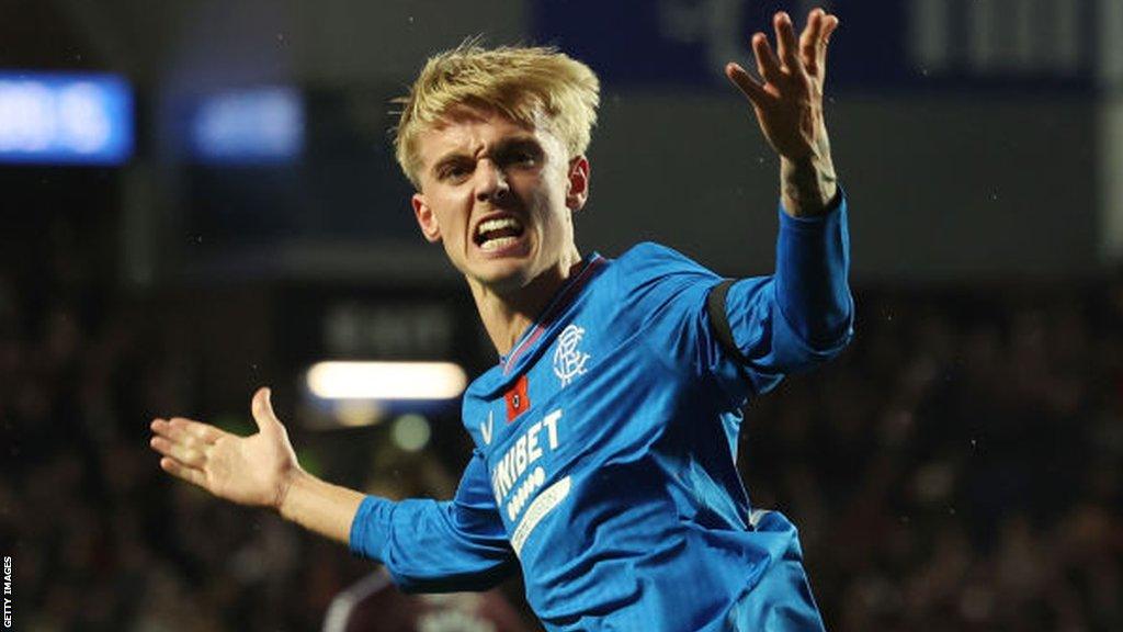 Rangers winger Ross McCausland