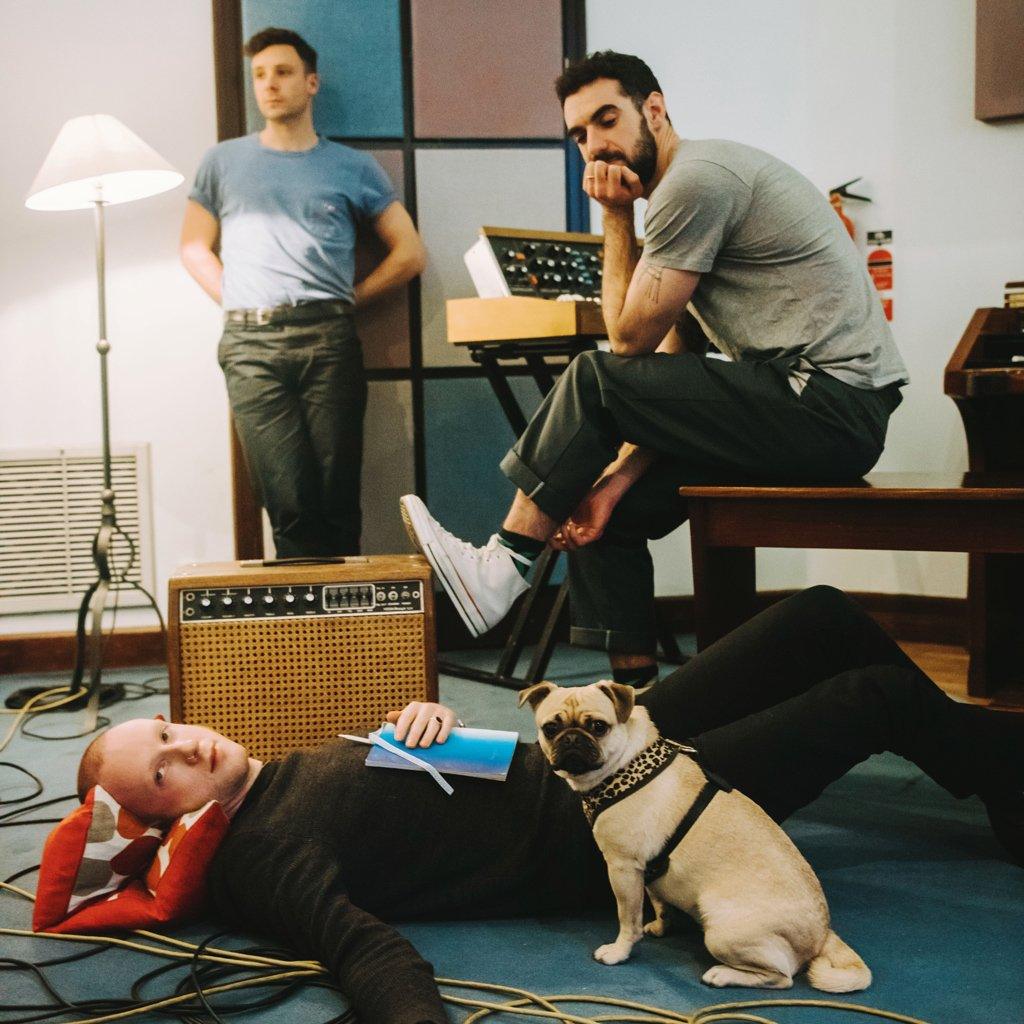 Two Door Cinema Club in the studio