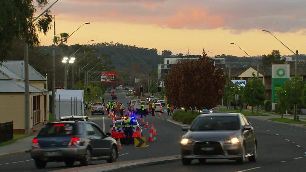 Border controls between Victoria and New South Wales