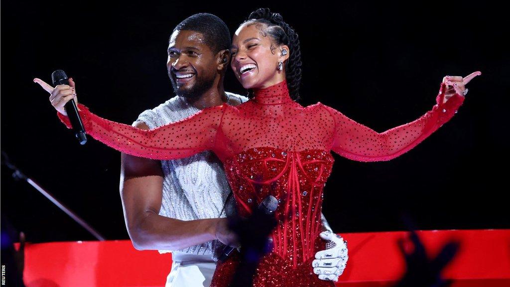 Usher and Alicia Keys