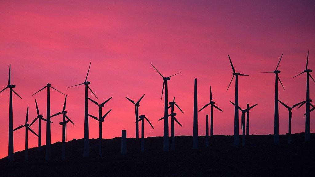 Windfarm near Palm Springs, California.