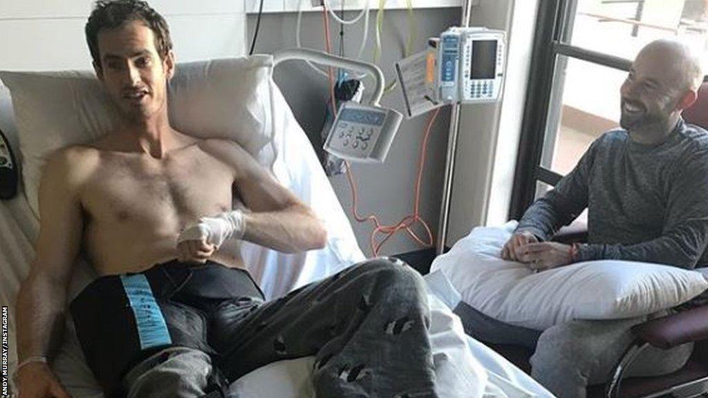 Andy Murray in hospital