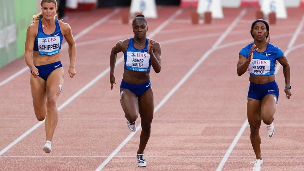 Dina Asher-Smith competes in Diamond League meeting, Lausanne