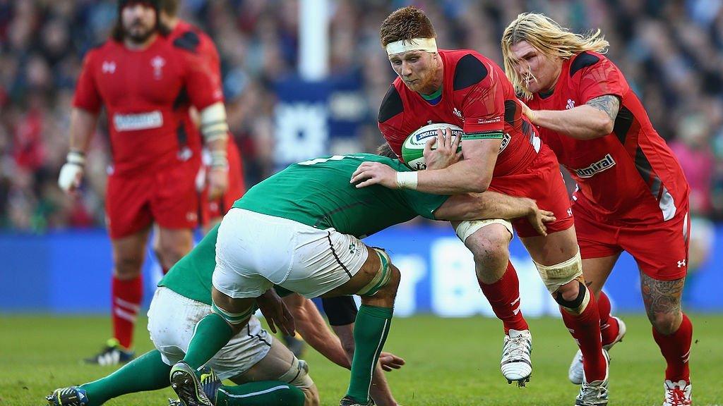 Andrew Coombs and Richard Hibbard playing for Wales