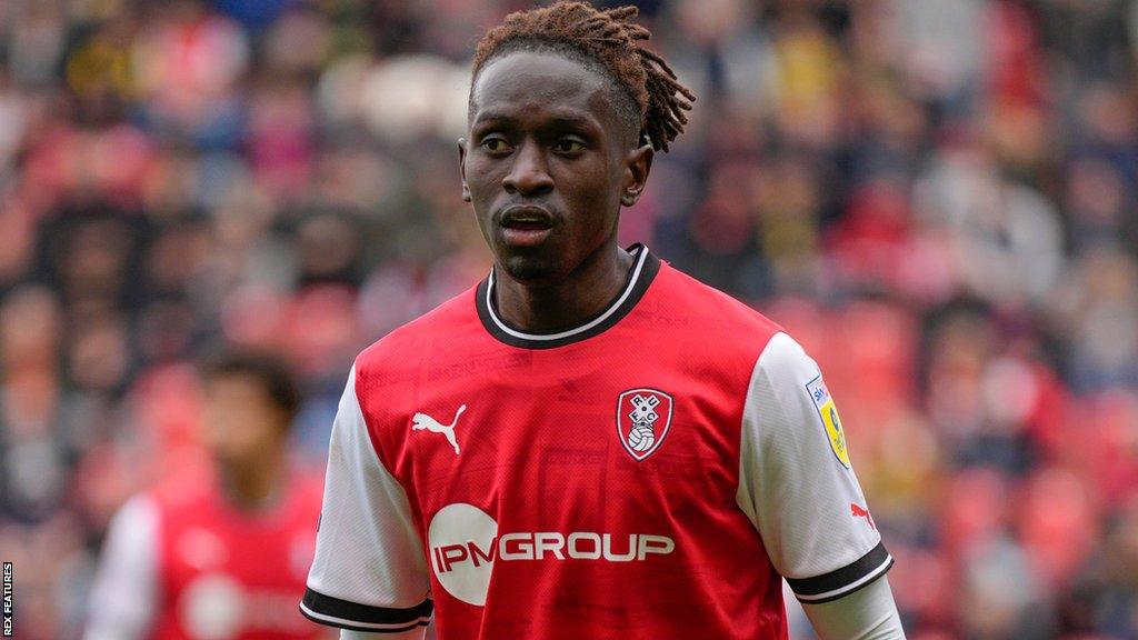 Domingos Quina in action for Rotherham