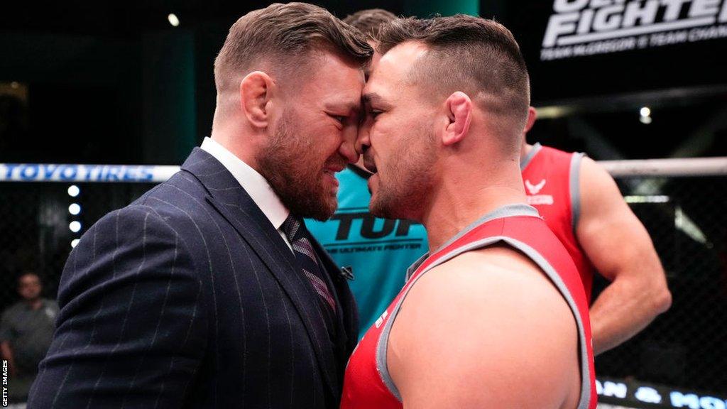 Conor McGregor and Michael Chandler head to head