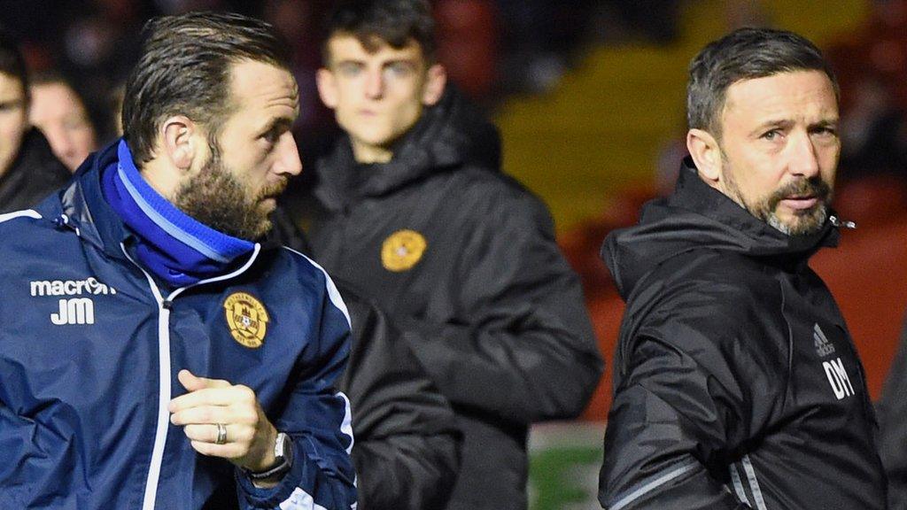 James McFadden and Derek McInnes