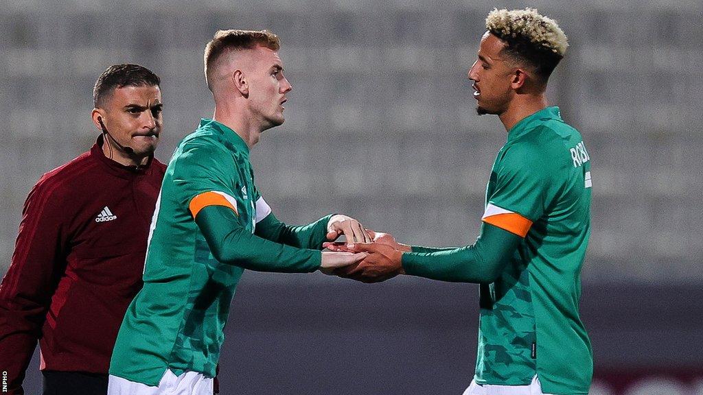 Mark Sykes replaces Callum Robinson to make his Republic of Ireland debut against Malta in November