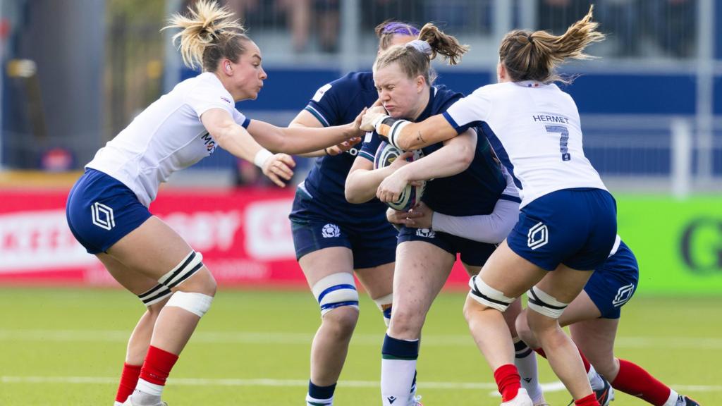 Scotland and France players