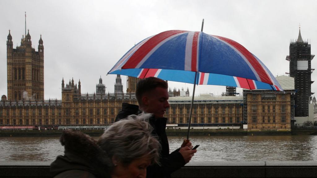 People walking near Parliament