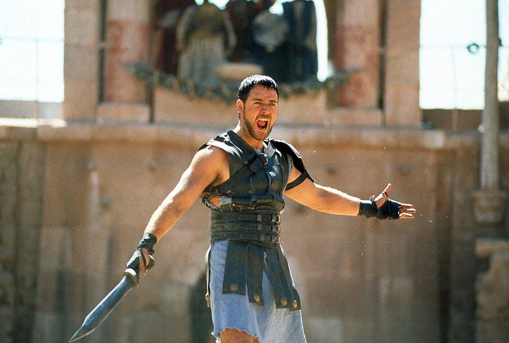 Russell Crowe as gladiator