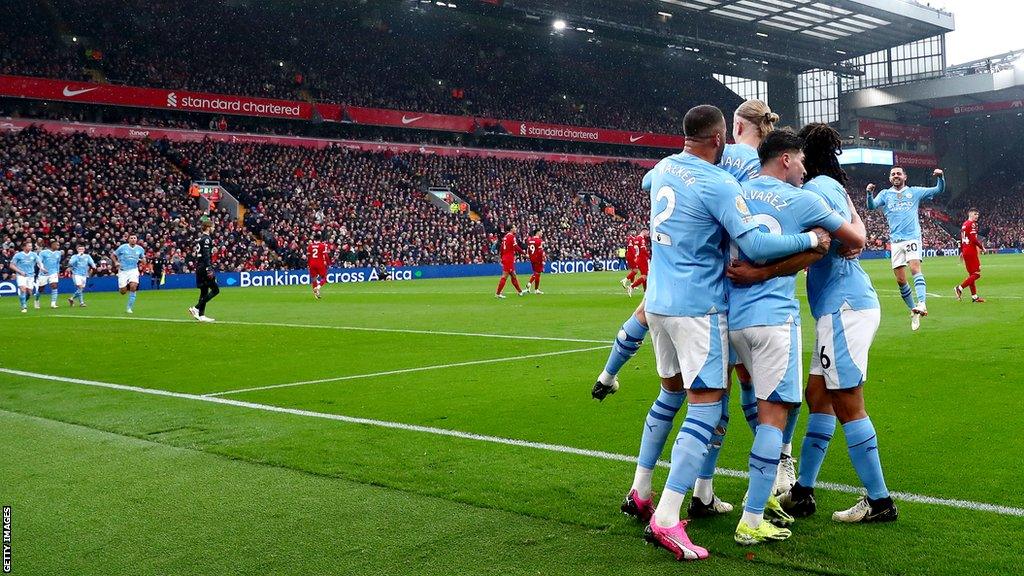 Manchester City celebrate