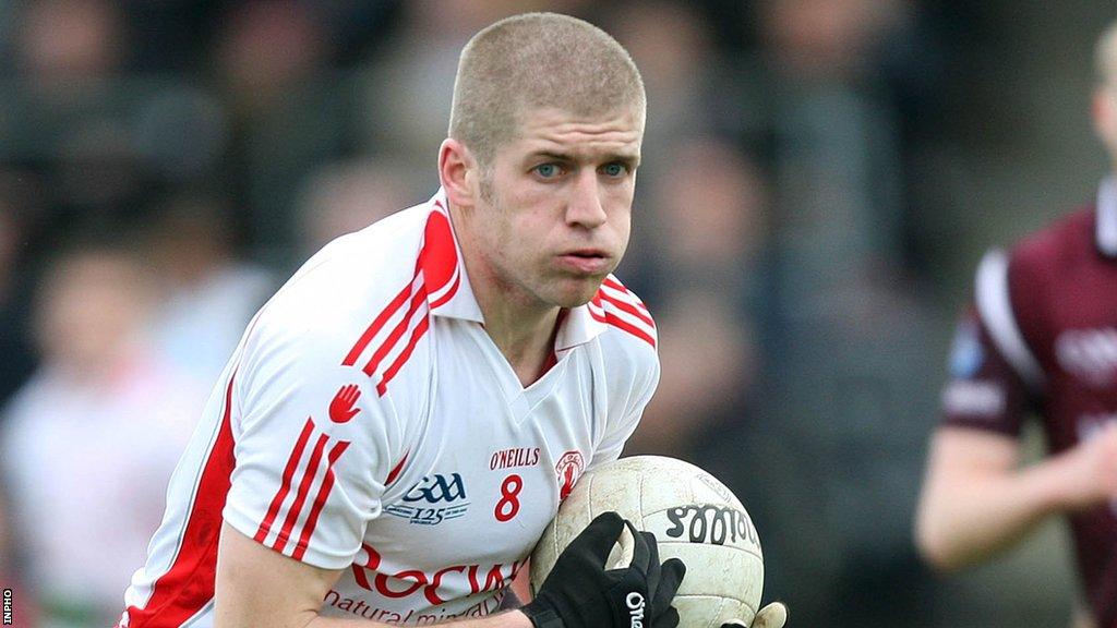 Kevin Hughes playing for Tyrone