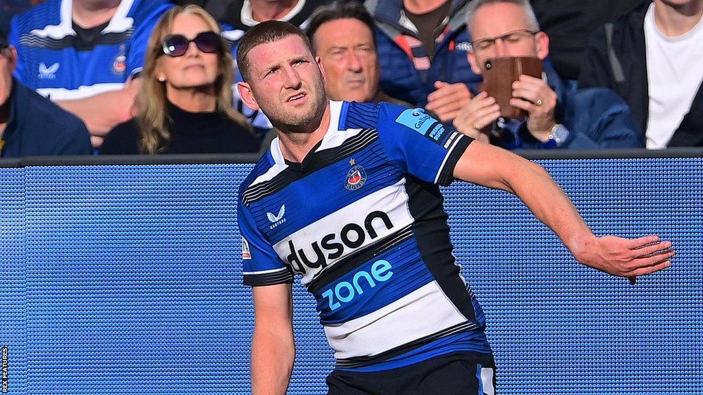 New Bath fly-half Finn Russell on his debut against Newcastle Falcons