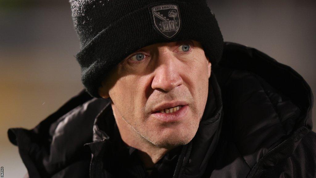 Armagh boss Kieran McGeeney watches his side overcome Tyrone at the Athletic Grounds