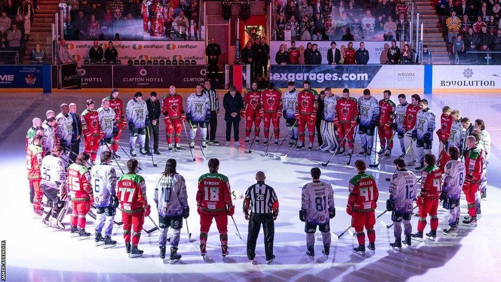 Devils and Panthers players pay tribute to Adam Johnson