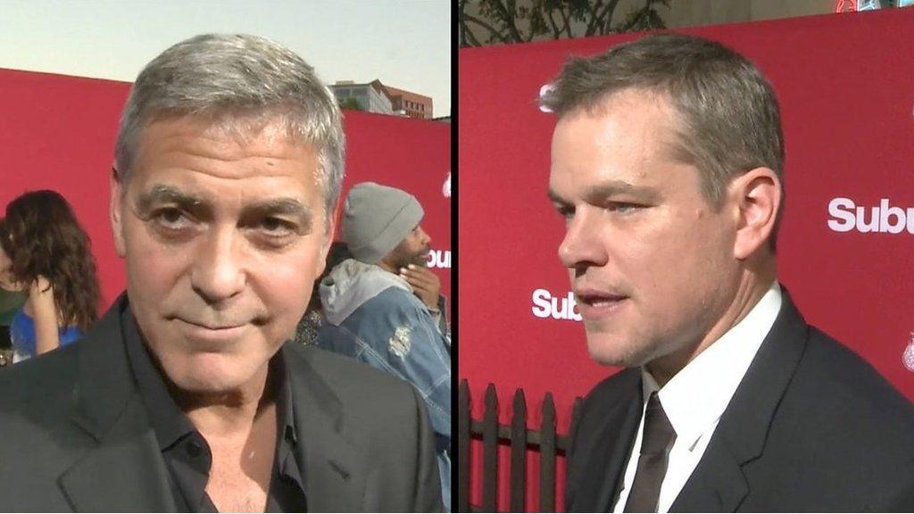 George Clooney and Matt Damon