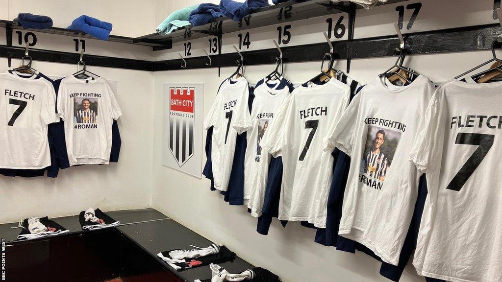 Bath City's pre-match warm-up shirts