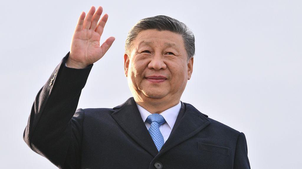 President of the People's Republic of China Xi Jinping arrives for an official visit to attend the celebrations to mark the 80th anniversary of Russia's Victory in the Great Patriotic War of 1941-1945, in Moscow, Russia on May 7, 2025