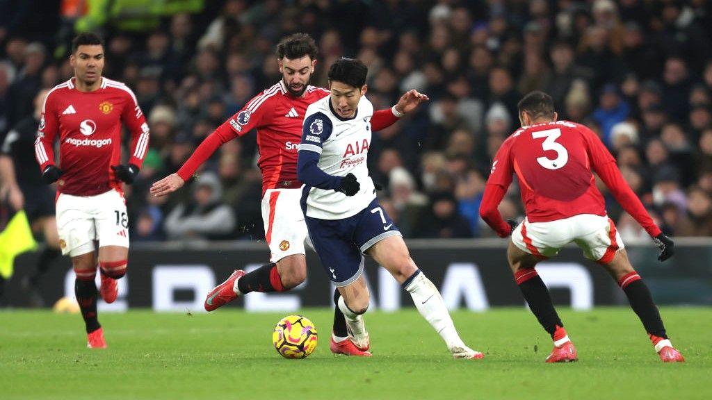 Son Heung-min and Bruno Fernandes