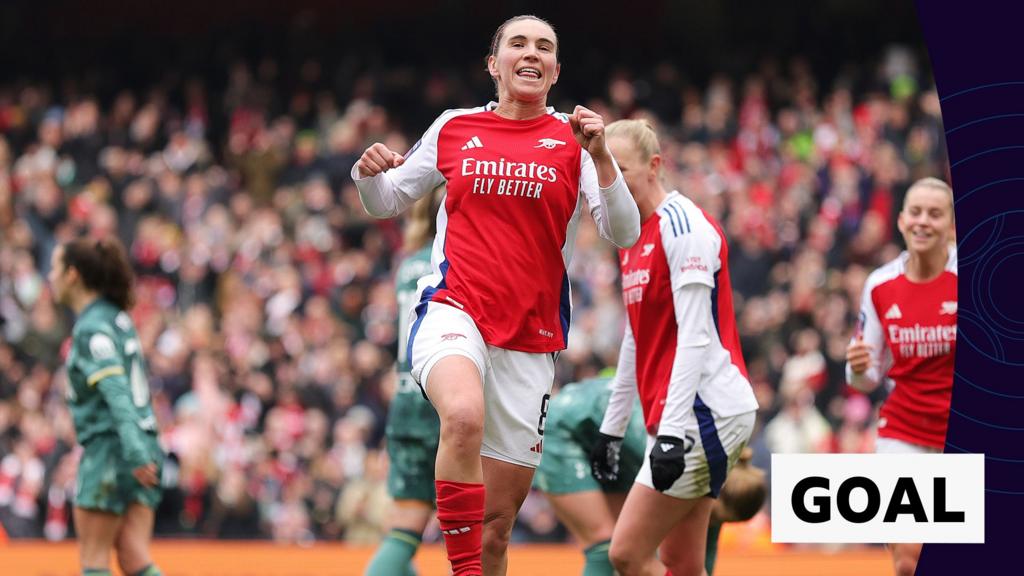 Caldentey doubles Arsenal lead with brilliant strike