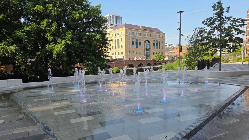 Fountains in Reading town centre