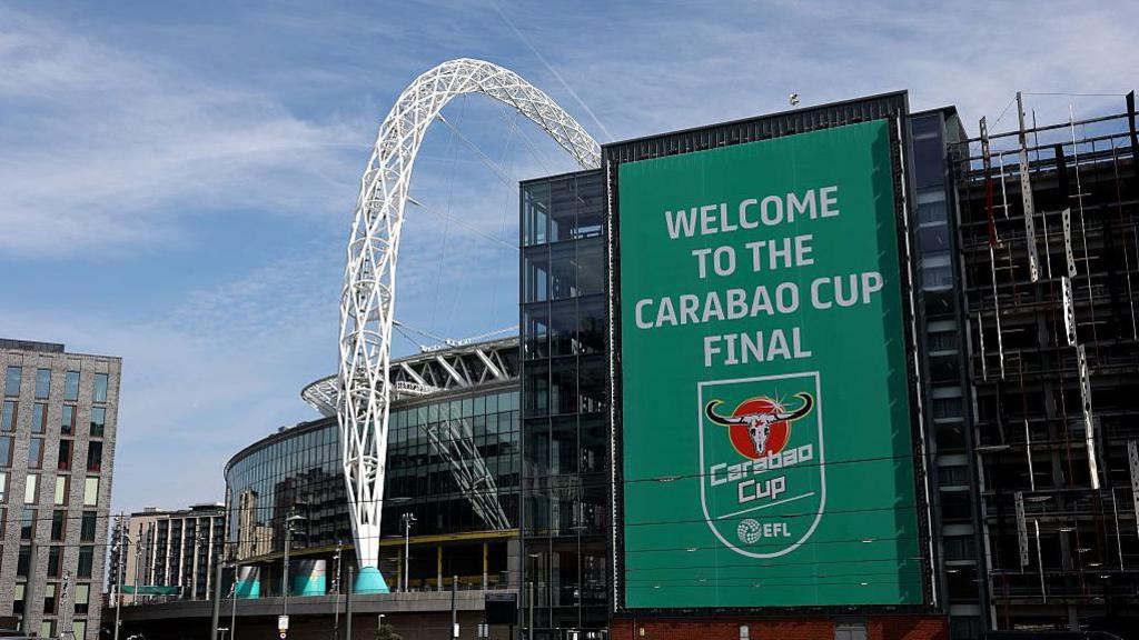 General view of Wembley Stadium on Sunday