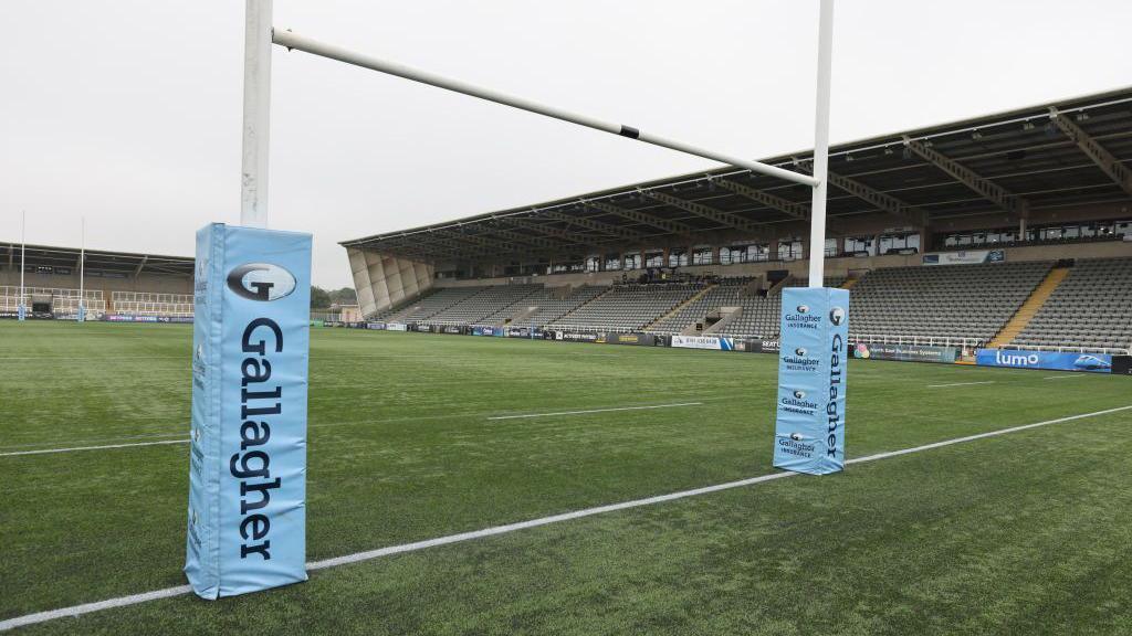 A view of Newcastle Falcons' Kingston Park ground