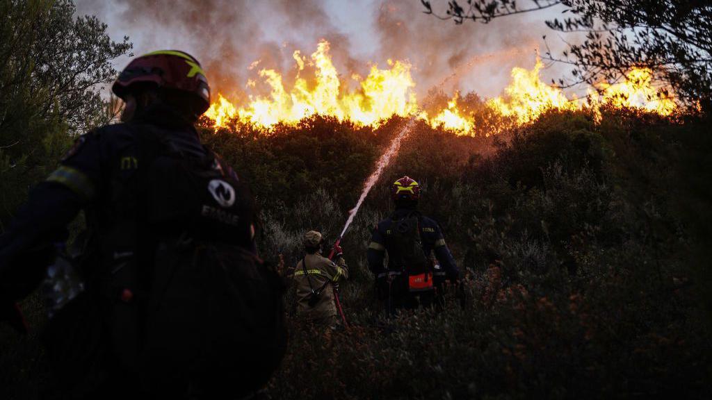 Firefighter in Greece