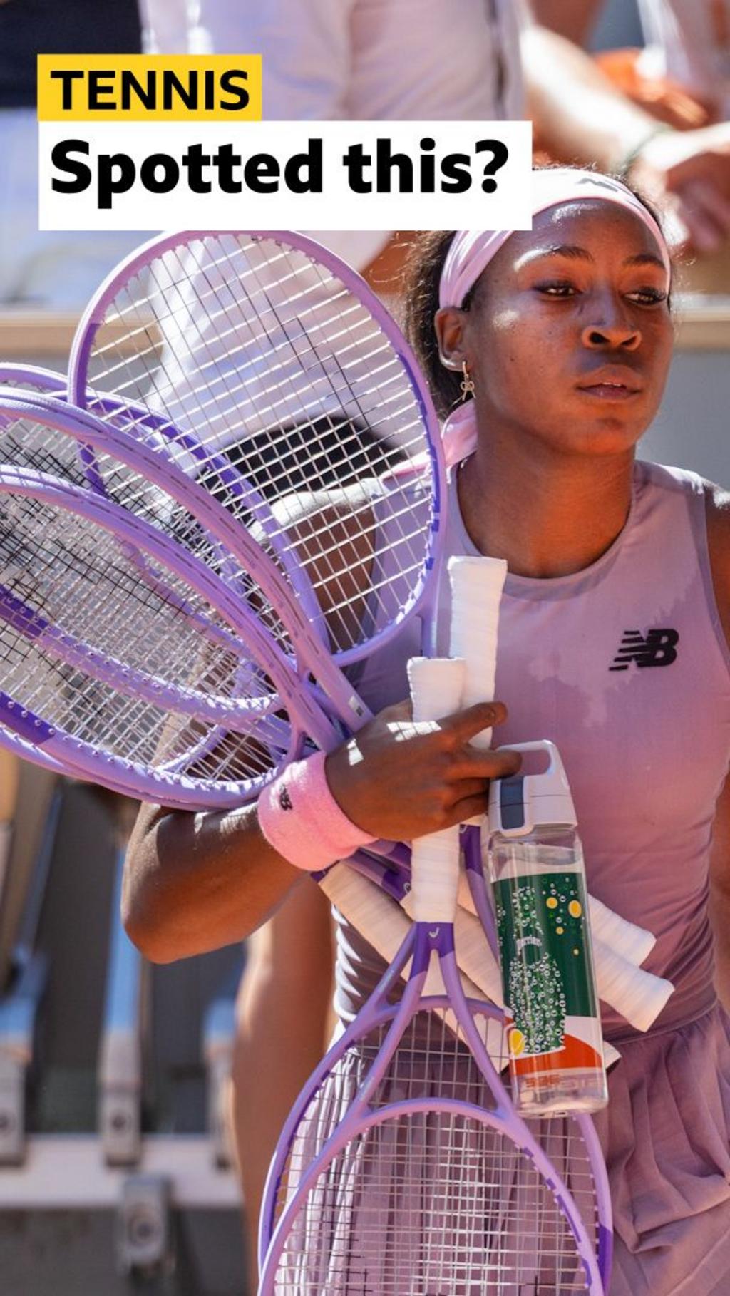 French Open 2026: Why does Coco Gauff put her raquets in the