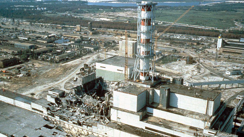 Chernobyl after the blast.