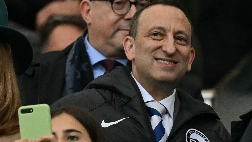 Tony Bloom in a Brighton jacket 