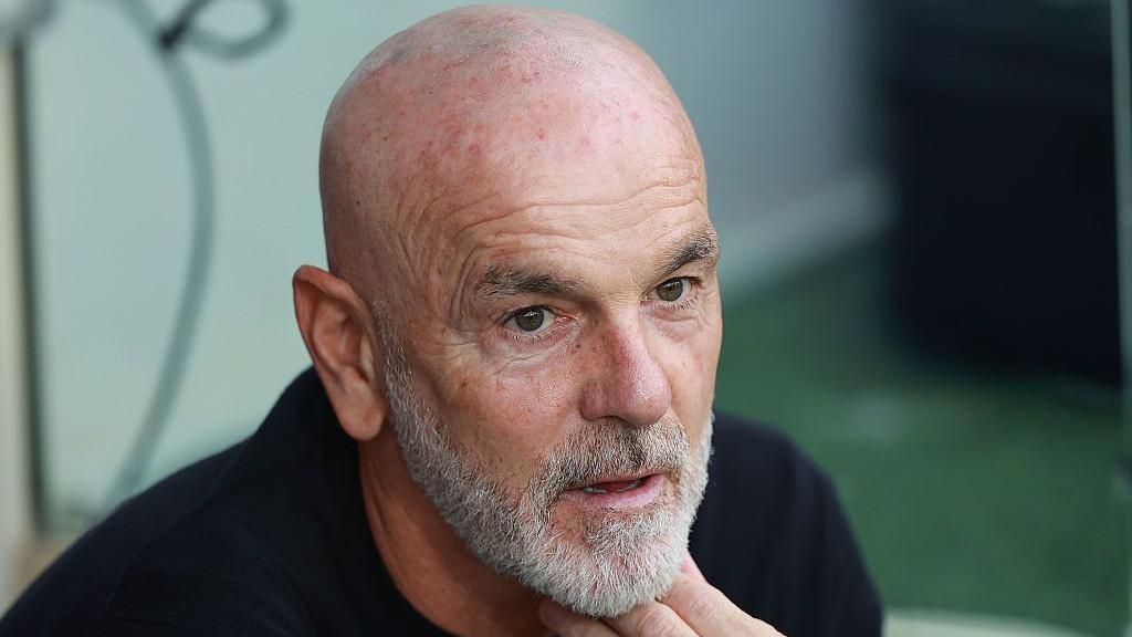 Stefano Pioli on the touchline for Fiorentina's match against Lecce in November