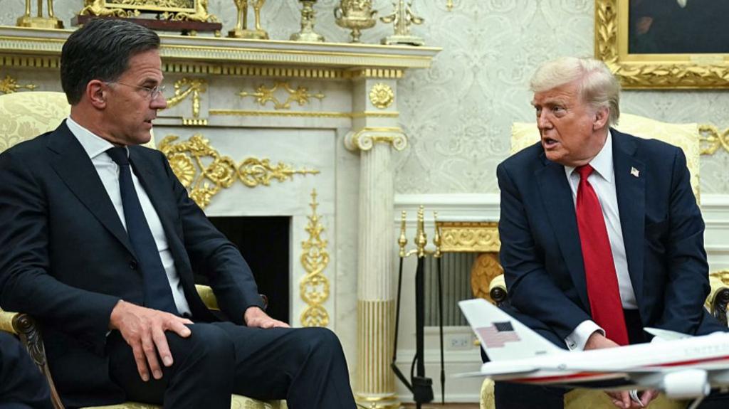 Trump and Rutte in Oval Office