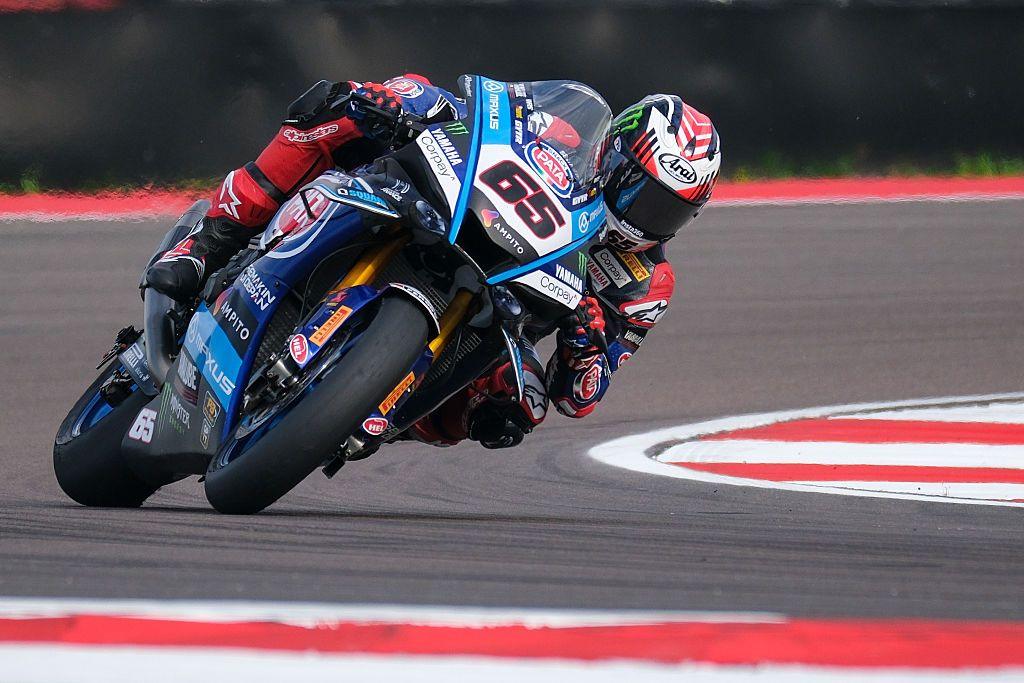 Jonathan Rea on board his Pata Yamaha