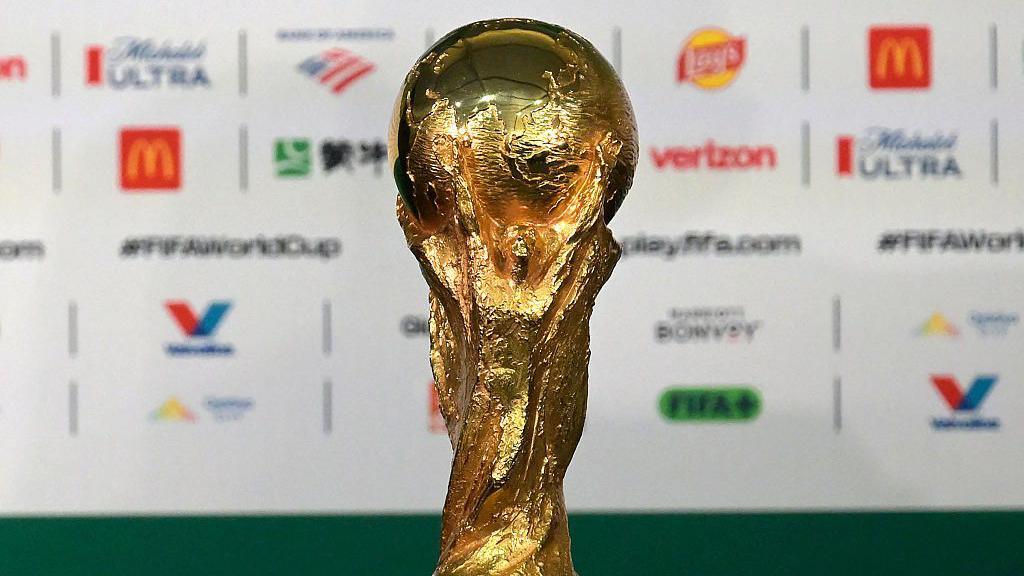 The World Cup trophy
