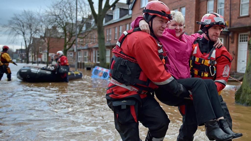 Woman rescued