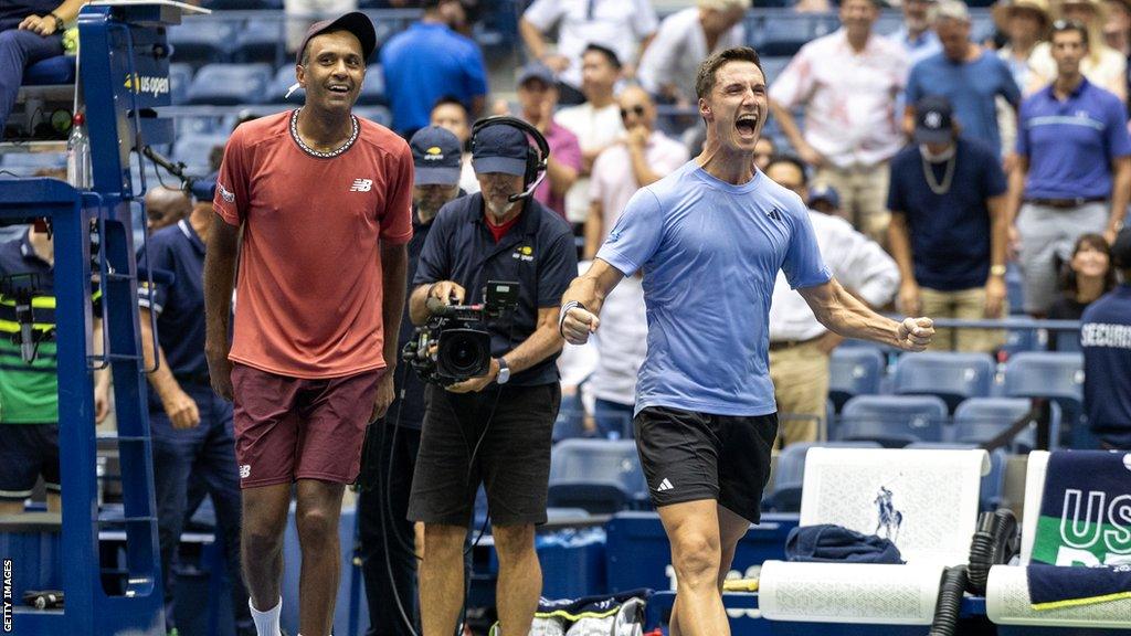 Rajeev Ram and Joe Salisbury at US Open