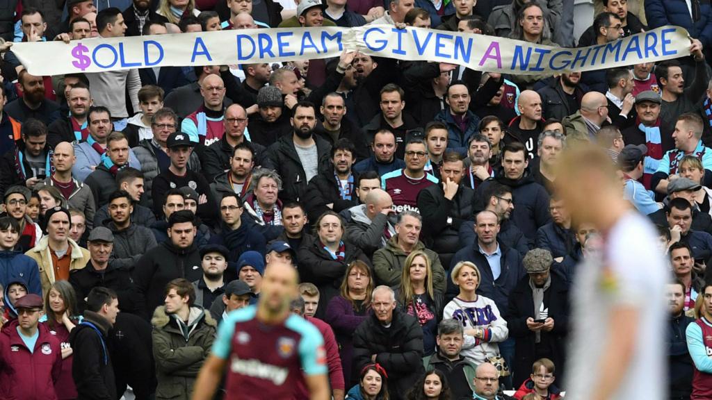 West Ham protest