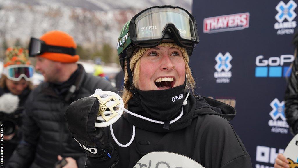 Mia Brookes with gold medal at X Games