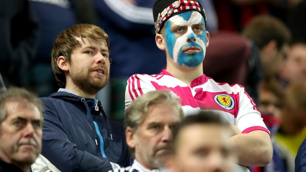 Scotland supporters in Slovakia