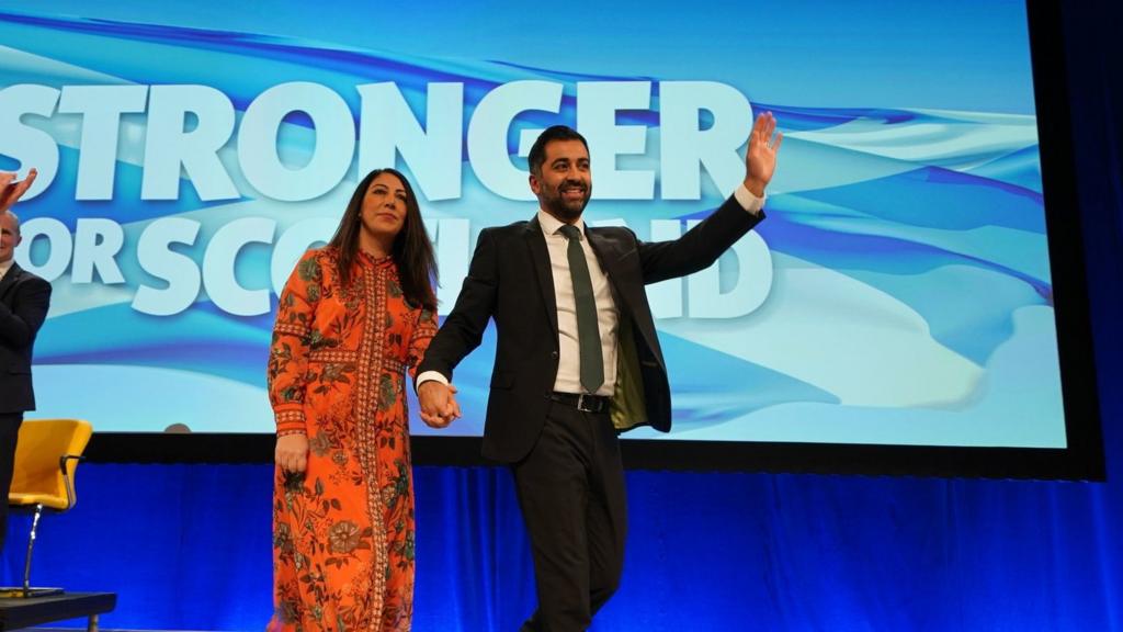 Humza Yousaf and wife