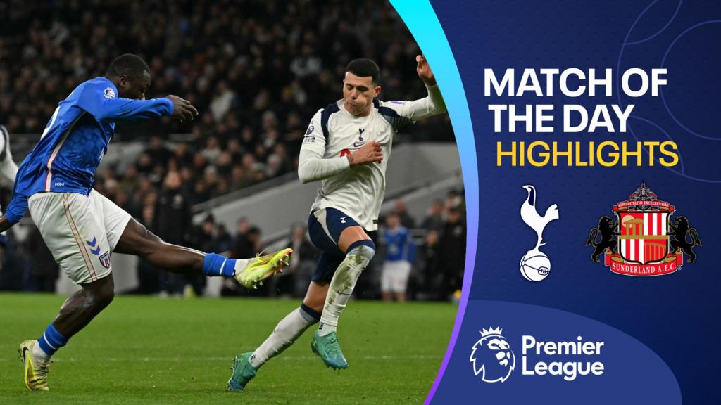 Premier League highlights: Tottenham Hotspur 1-1 Sunderland - BBC